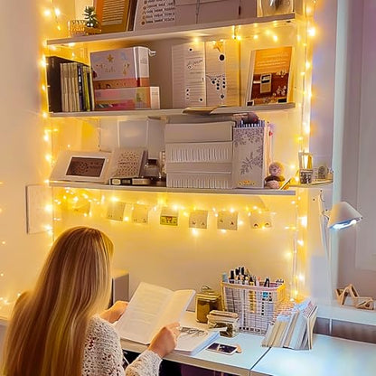 JMEXSUSS 100 LED String Lights Indoor Bedroom Warm White Christmas Lights - color: Warm White, size: 100 LED