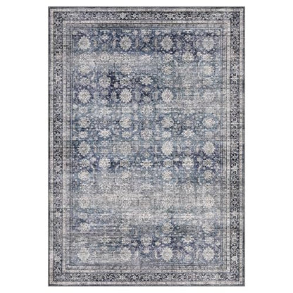 GarveeHome Washable Runner Rugs 2.5x10 for Hallway Kitchen Non-Slip Soft Ultra-Thin - color: Denim / Multi, size: 2'6" x 10' (Rectangular)