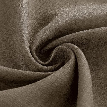Melodieux Brown Semi Sheer Curtain Valance for Kitchen Cafe Small Windows Linen Rustic Rod Pocket Valance, 52 by 18 Inch, 1 Panel - color: Dark Brown, size: 52"W x 18"L (Pack of 1)