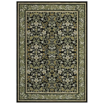 GarveeHome Washable 3x5 Entryway Rugs Non Slip Kitchen Area Rug Green Black - color: Green Black, size: 3' x 5' (Rectangular)