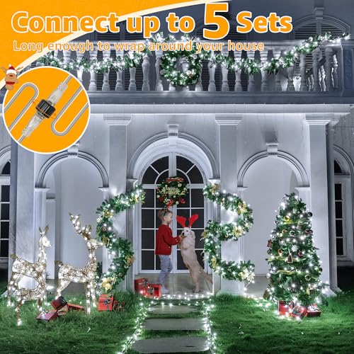 Ollny 120LED 40FT String Lights, Cool White Plug in Fairy Lights with Timer - color: Cool White, size: 120 LEDs