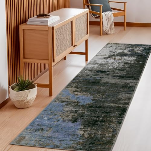 GarveeHome Washable Area Rug 3x5 Modern Abstract Gray Brown - color: Natura/Land, size: 3' x 5'
