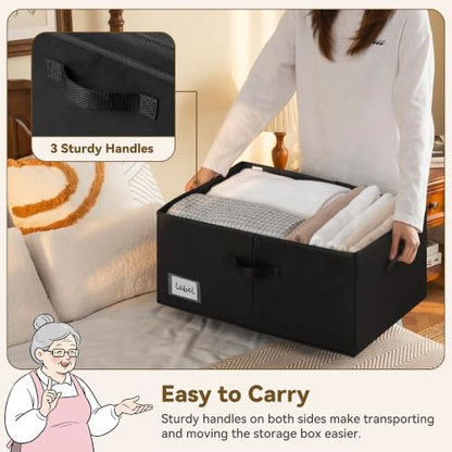 GRANNY SAYS Extra Large Storage Bins with Lids, Closet Bins, Black - color: Black, size: Extra Large - 2 Pack
