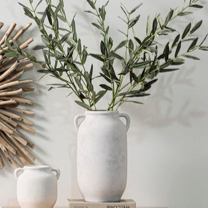 Vanselia Ceramic Flower Vase Home Table Decor Living Room Farmhouse 6 in - color: 6" Rustic