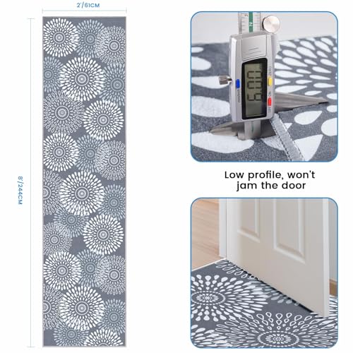 StepRite 2x8 Hallway Runner Rug, Washable Non-Slip Kitchen Rug for Entryway - size: 2' x 8' (Rectangular)