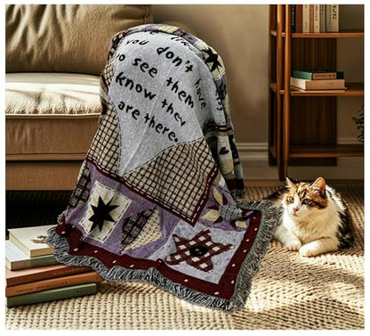 Friends&Family Like Angels Tapestry Throw Blanket 50"x60" - color: Angel