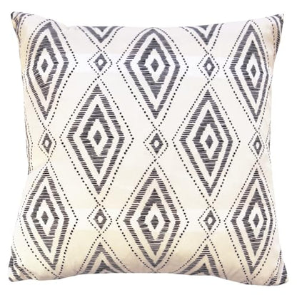 Black & White Decorative Throw Pillow Covers, Set of 4, 18x18 Inch Geometric Ikat Textured Accent Pillow Cover 4 Pack - color: Tribal