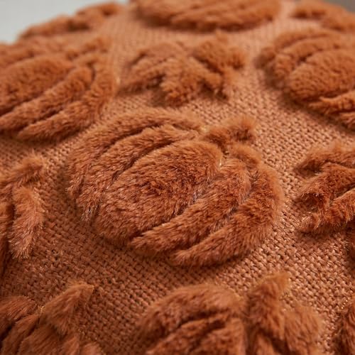 AVOIN colorlife Caramel Pumpkin Fall Throw Pillow Covers 16x16 Inch - color: Caramel Maple, size: 16" x 16" (Pack of 2)