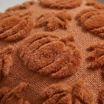 AVOIN colorlife Caramel Pumpkin Fall Throw Pillow Covers 16x16 Inch - color: Caramel Maple, size: 16" x 16" (Pack of 2)