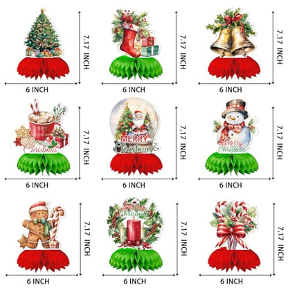 Christmas Party Centerpieces, Christmas Honeycomb Centerpieces for Table - style: Santa Claus