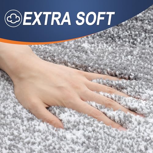 OLANLY Small Bathroom Rugs 24x16, Extra Soft Absorbent Microfiber Bath Rugs - color: Grey, size: 24" X 16"