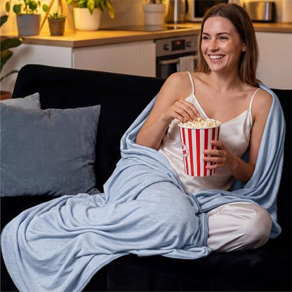 Bedsure Silky Soft Cooling Blanket Twin XL Size, 60"x90", Celestial Blue - color: 07- Celestial Blue, size: Twin Xl (60" X 90")