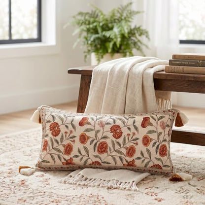 ISAENNE Designer French Rectangle Throw Pillow Cover,28"x12" - color: Albano a, size: 28" x 12" (Pack of 1)