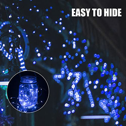 Brightown 12 Pack Christmas Blue White Fairy Lights Battery Operated - color: Blue & White, size: 12 PC