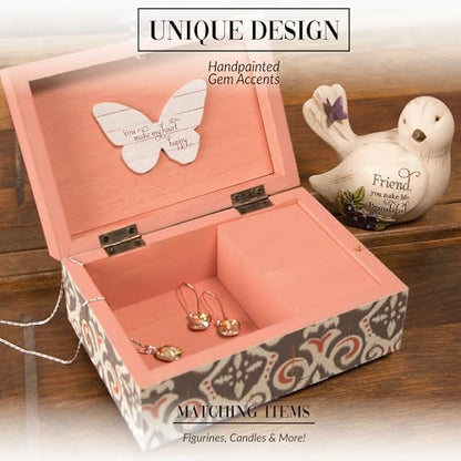 Pavilion Gift Company - Simple Spirits 41104 Decorative Bird Friend Make Life Beautiful Bird Figurine 3.5" - color: Blue