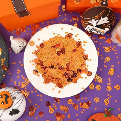 MARFOREVER Halloween Pumpkin Confetti Table Decorations - style: Halloween Pumpkin