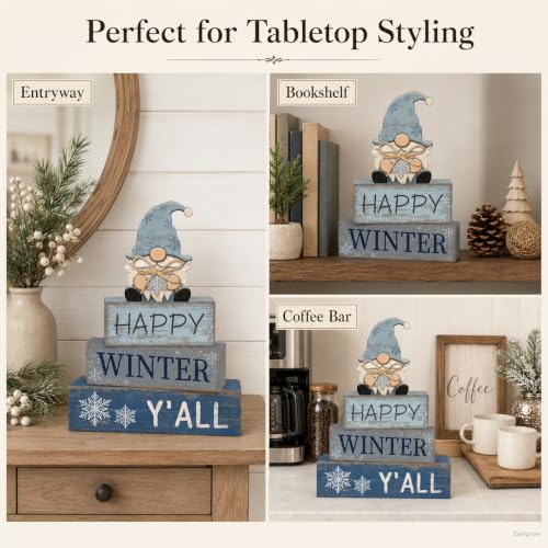Christmas Decorations Indoor, Winter Snowflake Gnome Christmas Home Decor - style: Gnome