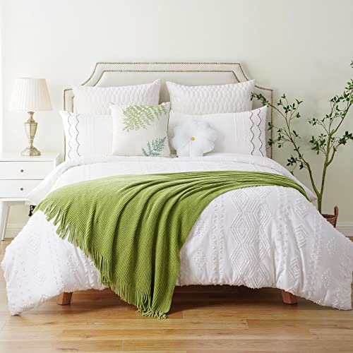 BATTILO HOME Lime Green Throw Blanket for Couch, 50"x60" - color: Apple Green, size: 50 x 60 in.