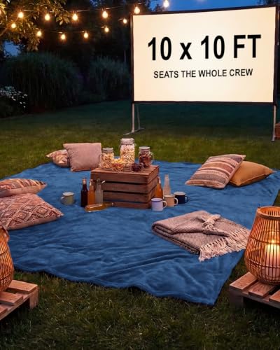Fleece Blanket Oversized King - Ultra-Soft Flannel Blanket - Royal Blue - color: 28 - Royal Blue, size: Oversized King (120" x 120")