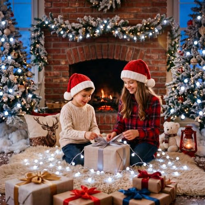 Minetom Battery Operated String Lights, Total 120 LEDs Classroom Lights - color: Pure White, size: 2 Pack