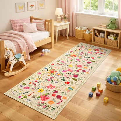 ISEAU Boho Washable Kitchen Rugs 2x6 Runner for Hallway Rug,Beige - color: Beige, size: 2ftx6ft