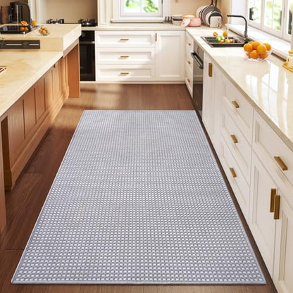 YDKGL 3x5 ft Area Rug Entryway Runner Kitchen Rugs Non Slip Washable Gray - color: A- Light Grey, size: 3' x 5'