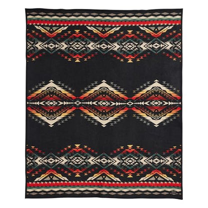 Pendleton Jacquard Unnapped Twin Blanket, 64 x 80 in, Heirloom Virgin Wool - color: Bridger Creek, size: Twin (64" x 80")