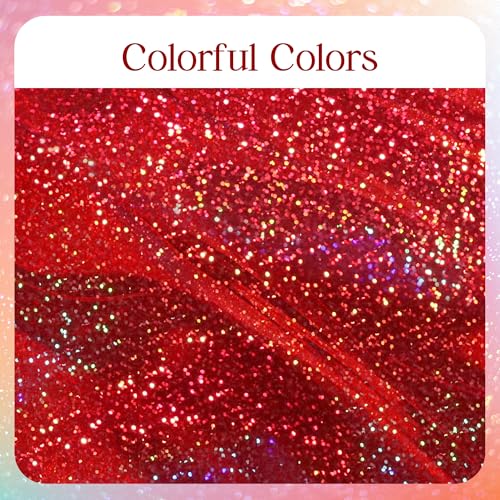 Red & Silver Carnival Laser Tablecloth 40" x 108" Shining Christmas Holiday Holographic Table Cloth Birthday Graduation Party Table Cover Plastic Foil Party Supplies For Anniversary Baby Shower - color: Red & Silver