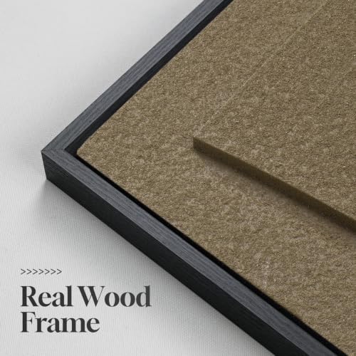Large 3D Textured Framed Neutral Abstract Wall Art for Living Room, 3 Piece - color: White Brown Taupe, size: 24"w X 36"h X 3pcs