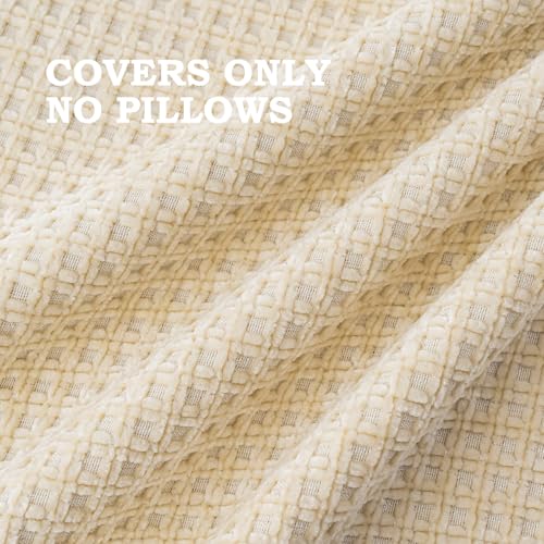 Pack of 4 Throw Pillow Covers 18x18” Boho Cushion Covers for Living Room - color: Beige, size: 18" x 18" (Pack of 4)