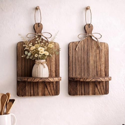 2 Pack Thanksgiving Rustic Floating Shelves Farmhouse Hanging Shelves