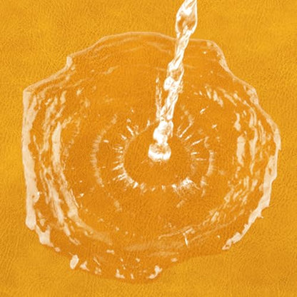 ADRIMER Oval Placemats Set of 6, Wipeable Faux Leather, Yellow - color: Yellow