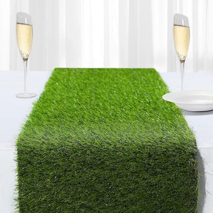 13x120 in Synthetic Artificial Grass Table Runner, Faux Turf Table Decor - size: XXL:13 x 120 Inches