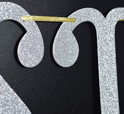 Qttier We Still Do Banner, Silver Glitter - color: Silver