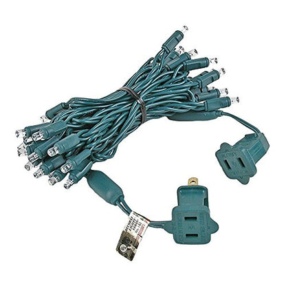 Novelty Lights 11.5 Feet 35 LED String Light, Warm White on Green Wire - color: Warm White (Connectable)