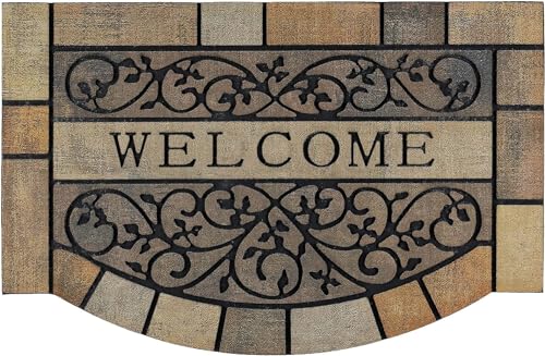 CHICHIC Front Door Mat 17"x29" Outdoors Mat Heavy Duty Welcome Mat, Vine - size: 17" x 29"