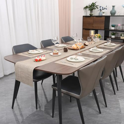 Myir JUN Placemats Set of 6 Kitchen and Dining Table Placemats - color: Beige, size: Set of 6