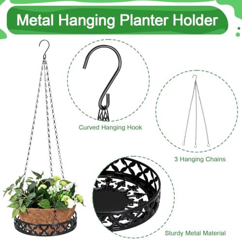 OwnMy 9.8" Plant Hanger Indoor Outdoor, Hanging Planter for Indoor Plants - size: 9.8 Inch