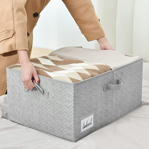 GRANNY SAYS Extra Large Storage Bins with Lids, Closet Bins, Gray - color: Gray, size: Extra Large - 1 Pack
