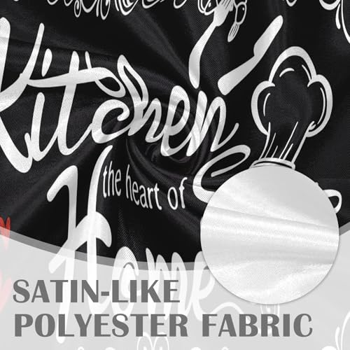 Emvency Valances for Windows, 2 Pack, 52x18 Inch, Farmhouse Heart - color: Sweet Home Black, size: 52"W x 18"L (Pack of 2)
