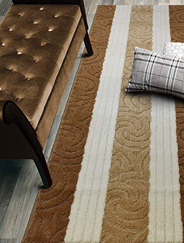 Custom Size Hallway Runner Rug, Slip Resistant, 26 Inch Wide X Your Choice of Length, Scroll Beige, 26 Inch X 3 Feet, Doormat Size - color: Beige Scroll, size: 2'2" x 3' (Rectangular)