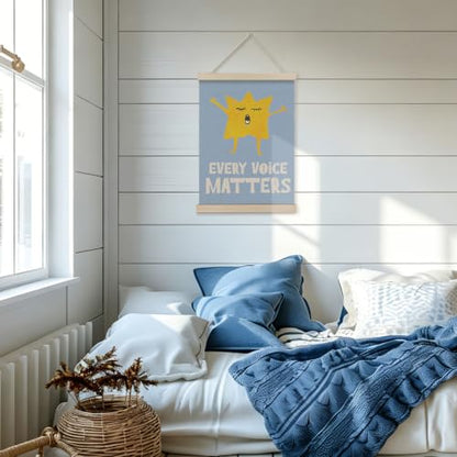 VGXKJIIOD Speech Therapy Mental Health Wall Art Decor Poster Hanger Frame - color: every voice