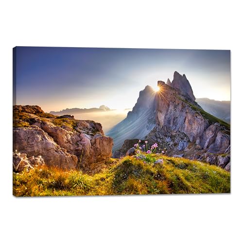 YIOZHAOFH Wall Art Nature Landscape Mountains Office Pictures Wall Decor Living Room Canvas Art National Park Artwork for Bedroom (16" L x 24" W) - color: YZ-NAPARK-05, size: 16"L x 24"W