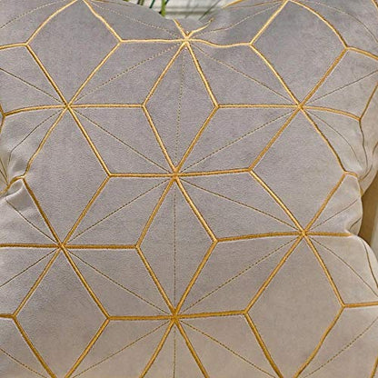 Avigers Throw Pillow Cover 18 x 18 Inch, Grey Gold, Velvet, Hidden Zipper - color: Grey,gold, size: 18" x 18" (Pack of 1)