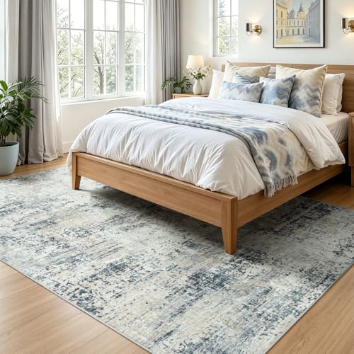 5x7 Area Rugs for Living Room Bedroom, Washable Non Slip Grey Rug - color: Grey, size: 5' x 7' (Rectangular)