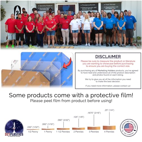Marketing Holders Acrylic Round Sheet 10 Inch Clear Circle Flat for DIY Crafts Wall Safer Light Weight Plastic 1/8" Thick Center Piece Wedding Events - color: Clear, size: 10"L x 10"W