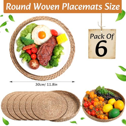 Boho Table Runner and Placemats Set, 6 Sets, Khaki B, 12x72 - color: Khaki B, size: 12x72"