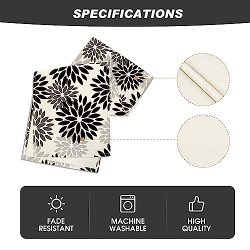 Artoid Mode Black Dahlia Halloween Table Runner 13x36 Inch - color: Black/Grey/Silver, size: 13" x 36", Table Runner