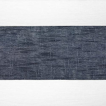 EXCLUSIVE HOME Darma Sheer Linen Rod Pocket Curtain Panel Pair, 50"x96", Indigo - color: Indigo, size: 50"W x 96"L (Pack of 2)