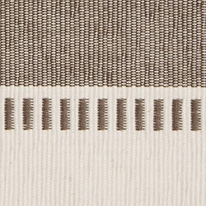 DII Dobby Stripe Table Runner, 13x72, Brown & Cream Background - color: Brown, size: 13x72"